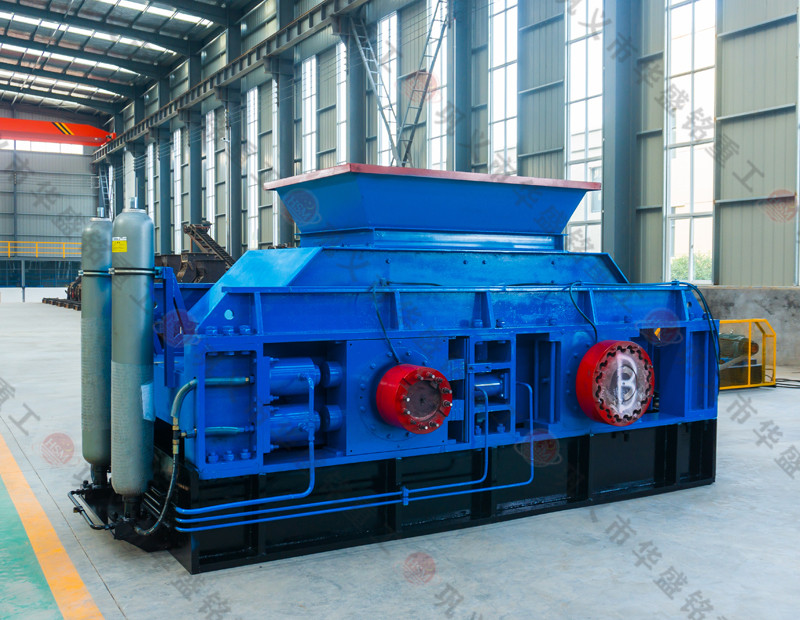 華盛銘重工對輥制砂機試機視頻，石子制砂